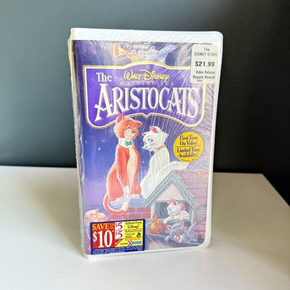 The Aristocats VHS Walt Disney Masterpiece Collection - Brand New Sealed T34‎ - Picture 1 of 3